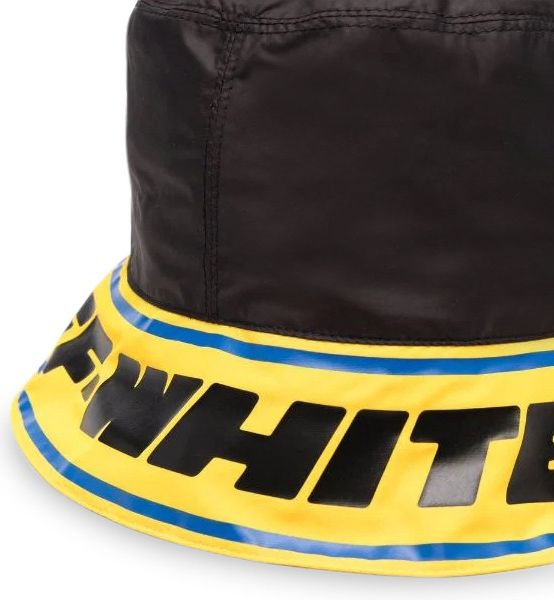 Off White Indust Bucket Hat BlackYellow