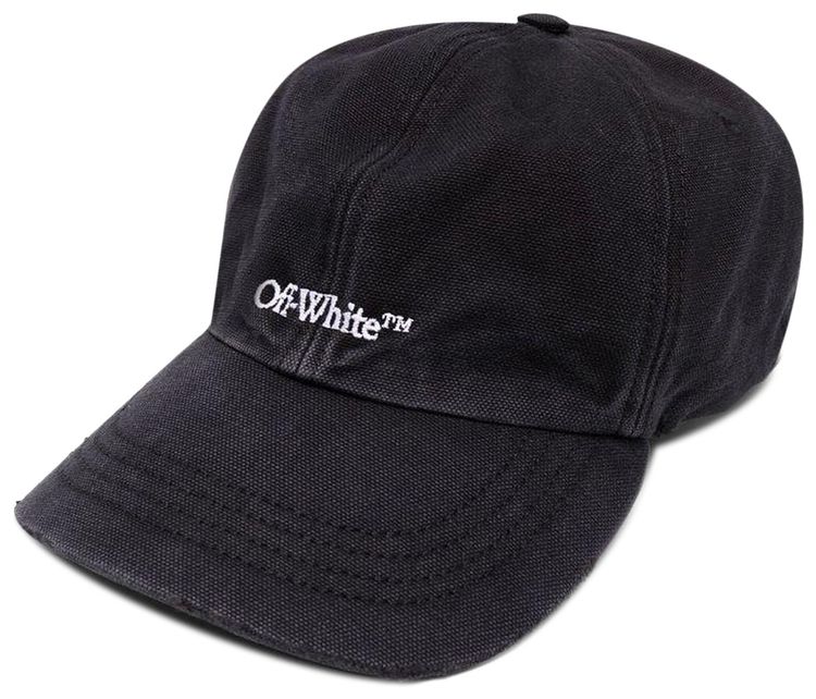 Off White Bookish Baseball Cap BlackWhite