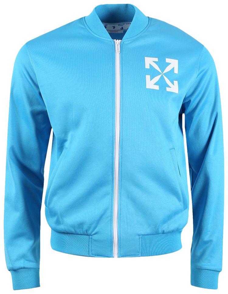 Off White Single Arrow Slim Tracktop Cyan BlueWhite