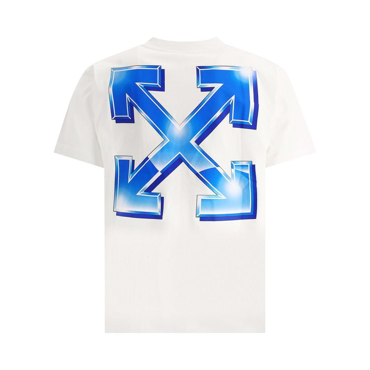 Off White Metal Arrow Slim Tee White