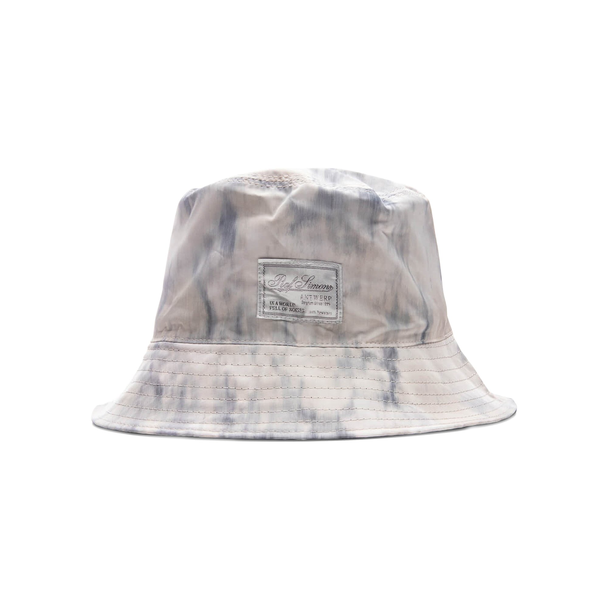 Buy Raf Simons Reversible Bucket Hat With Woven Label 'Light Grey