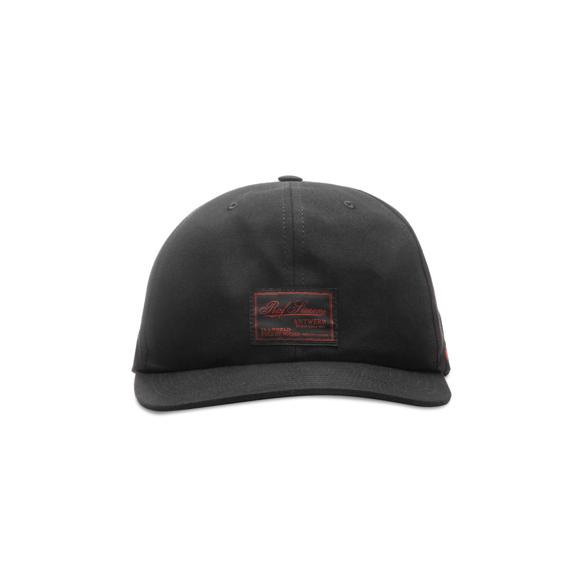 Raf Simons Embroidered Logo Cap 'Black'