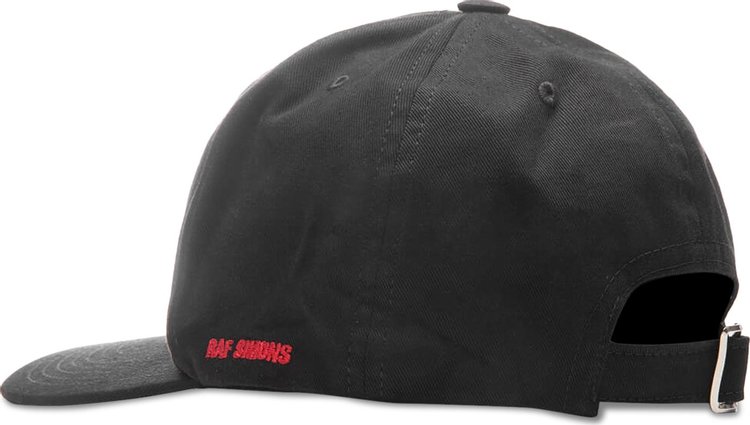 Raf Simons Embroidered Logo Cap Black