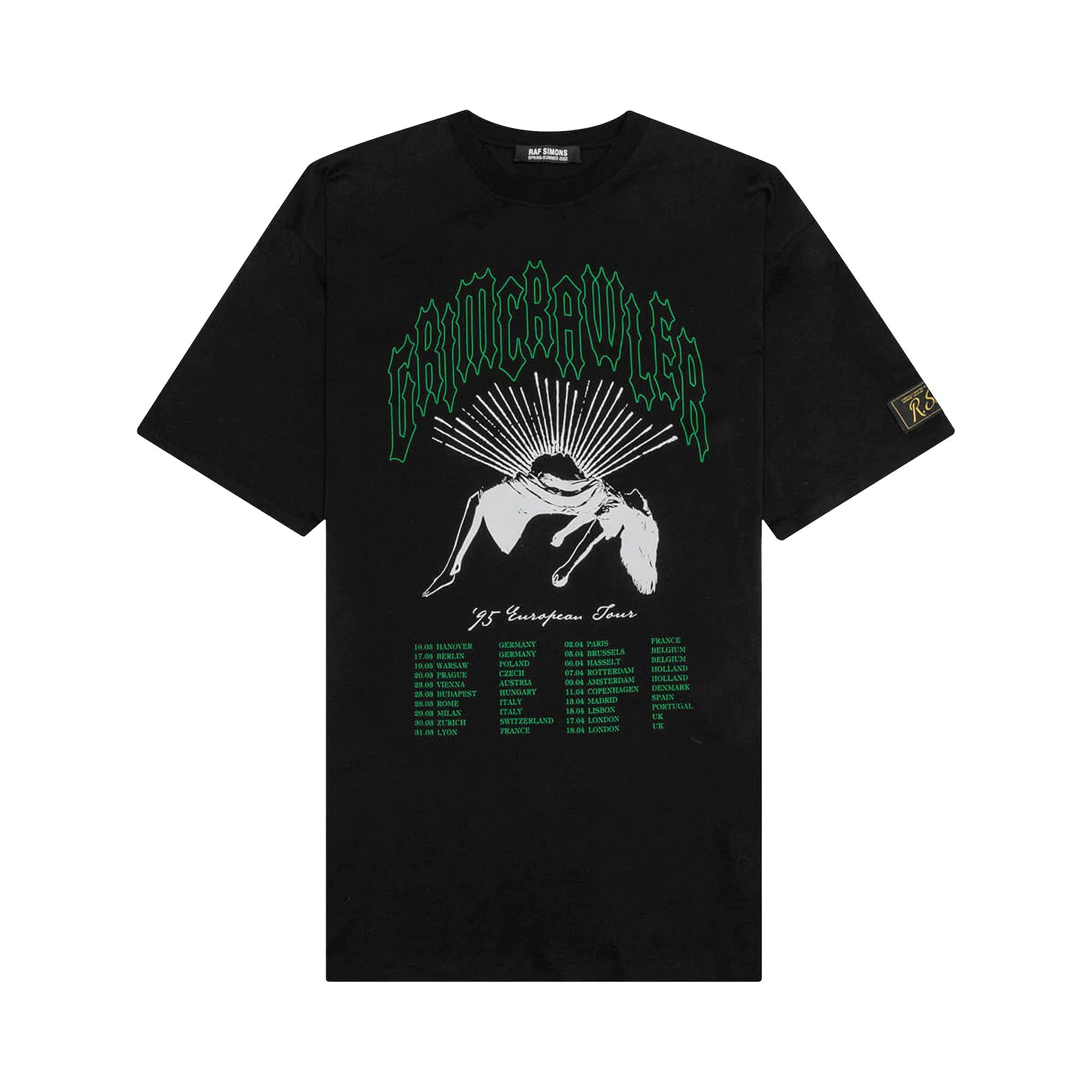 Buy Raf Simons Grimcrawler Oversized T-Shirt 'Black' - 221 M132