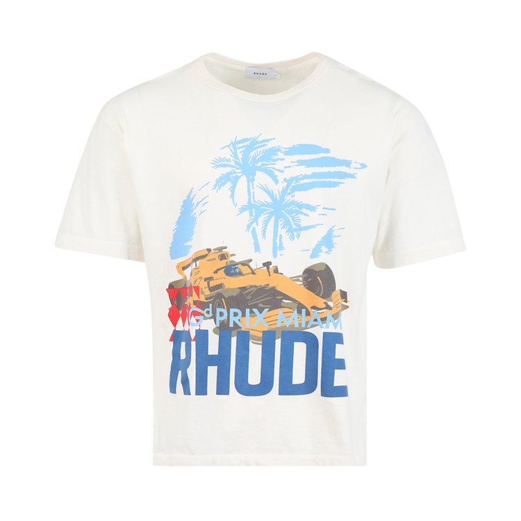 Rhude Miami Grand Prix Tee 'Vintage White'