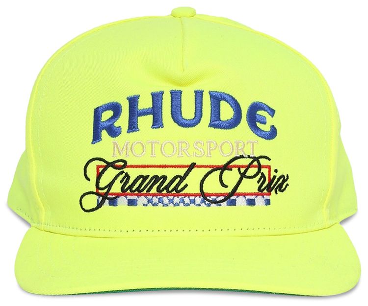 Rhude Grand Prix Hat Neon Green
