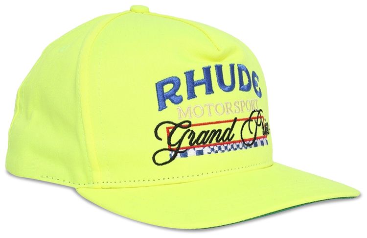 Rhude Grand Prix Hat Neon Green