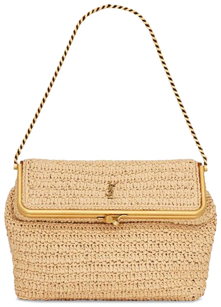 Saint Laurent Medium Sac Charniere Bag NaturalBrick