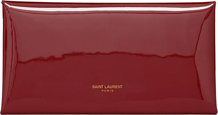 Saint Laurent Paloma Patent Clutch Opyum Red