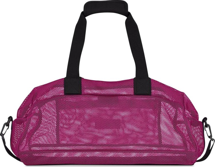 Saint Laurent Nylon Mesh Duffle Bag Fuchsia Couture