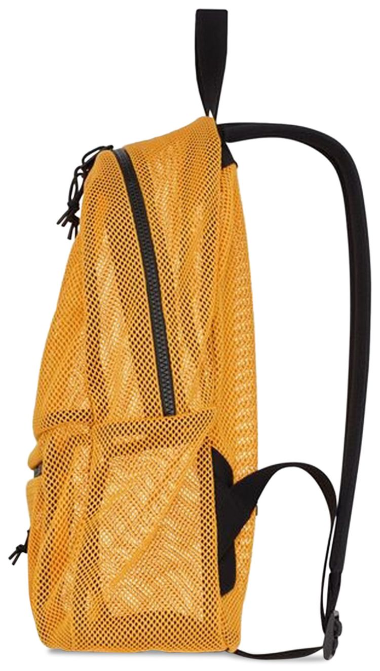 Saint Laurent Nylon Mesh Backpack Jaune Yellow