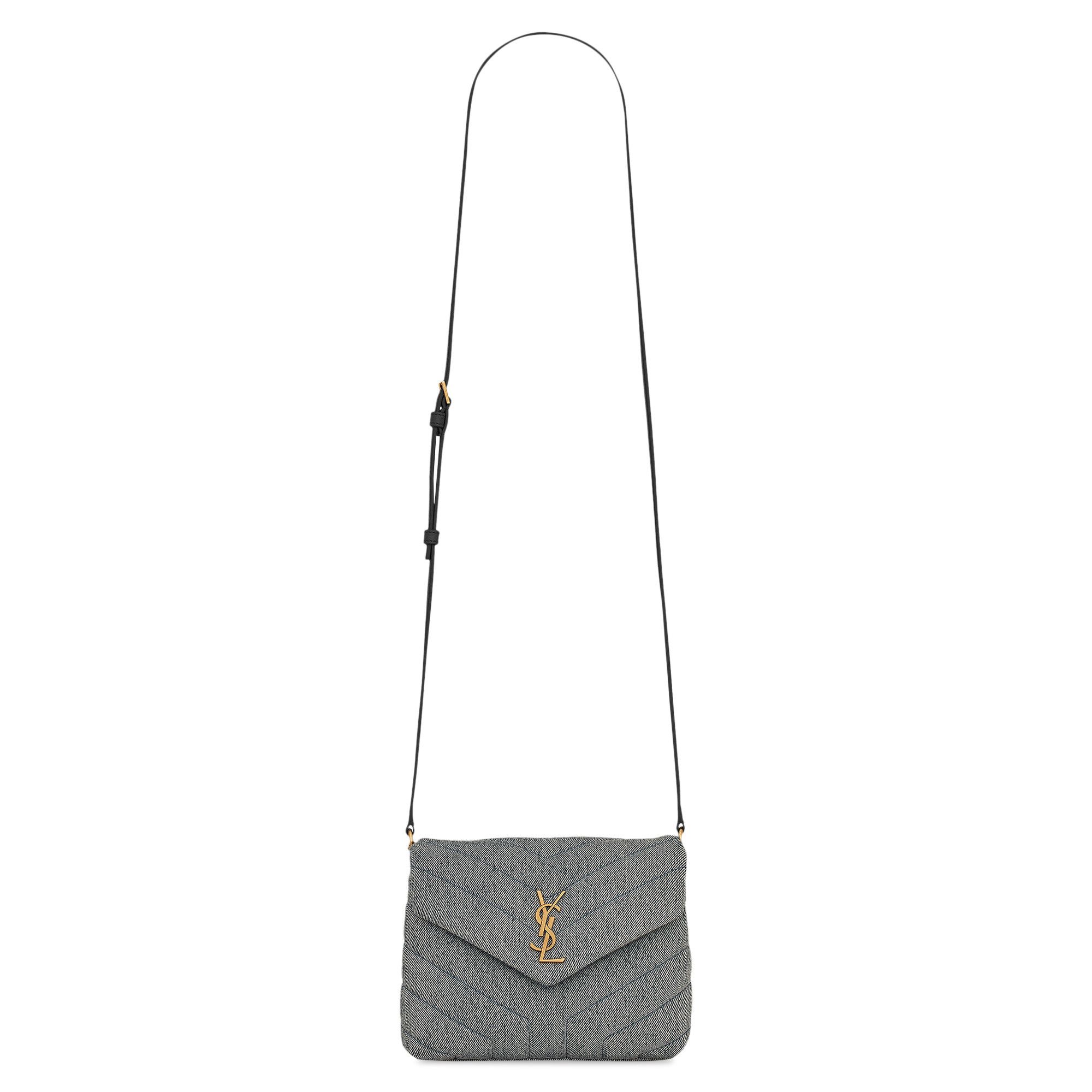 Saint laurent loulou denim on sale
