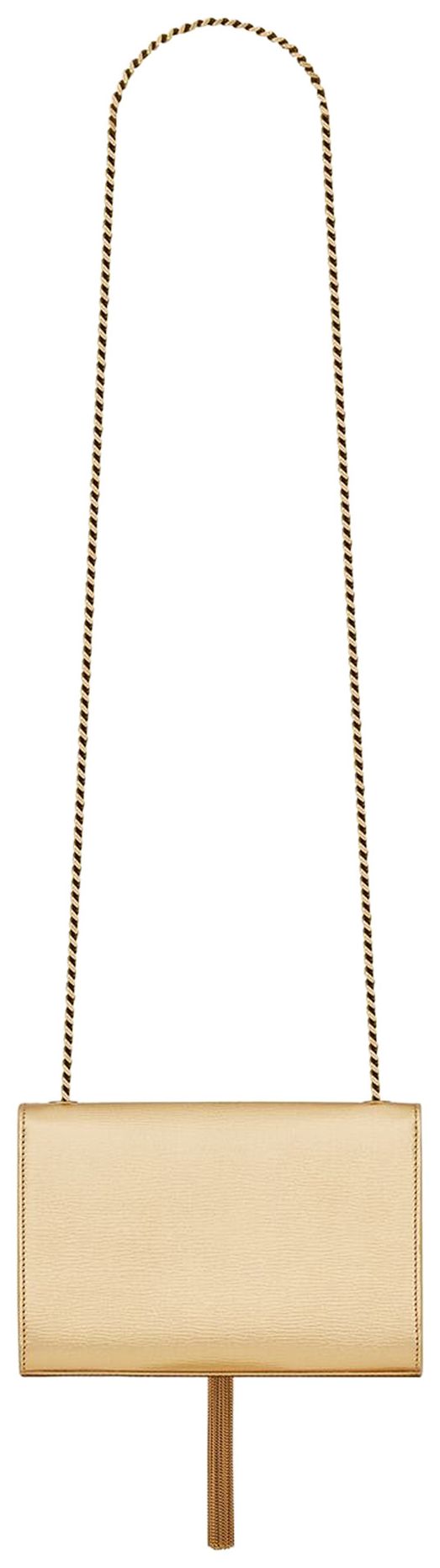Saint Laurent Small Kate Tassel Monogram Chain Bag Oro