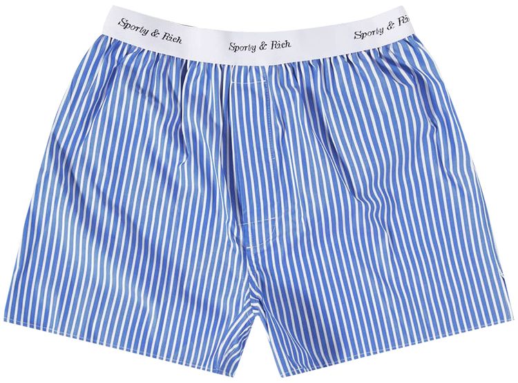 Sporty  Rich Cassie Boxer Blue Striped
