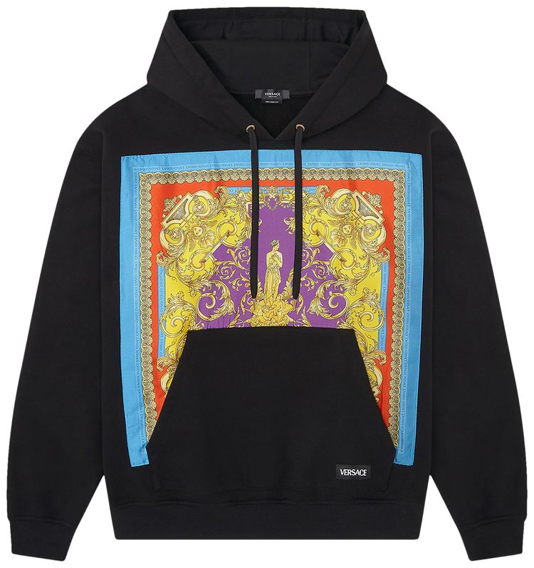 Versace Barocco Goddess Hoodie Black