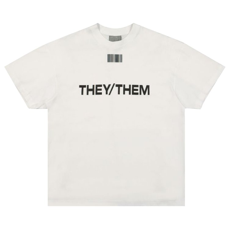 VTMNTS They/Them T-Shirt 'White'