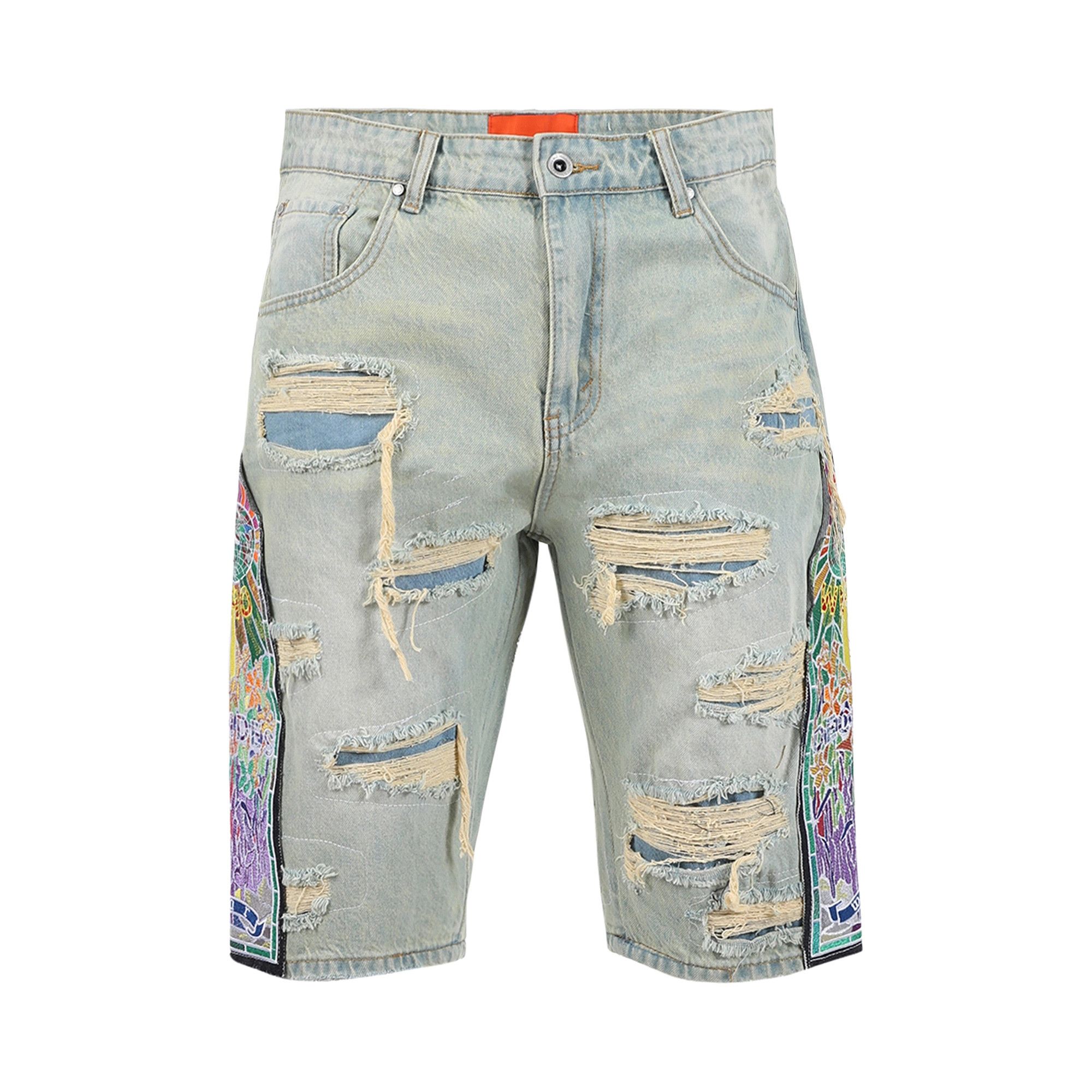 Buy Who Decides War Cathedral Denim Short 'Sky' - 2637