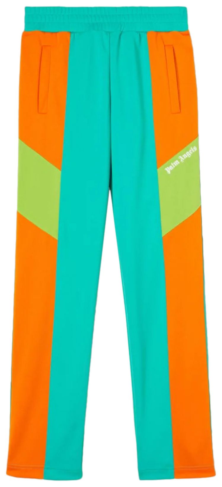 Palm Angels V Colorblock Track Pants Forest Green