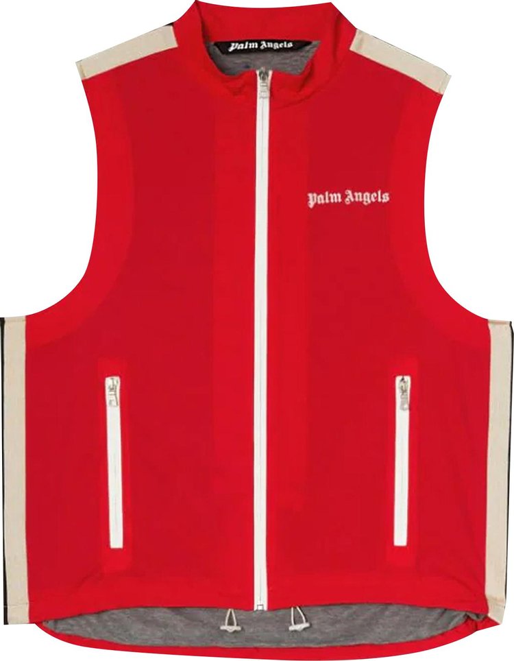 Palm Angels Classic Logo Vest 'Red/Off White'