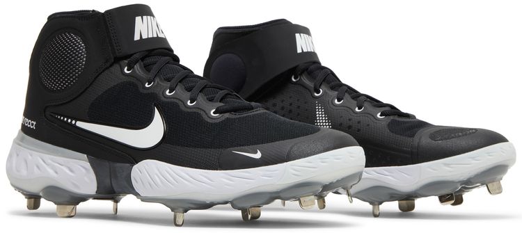 Nike Alpha Huarache Elite 3 Mid Black Light Smoke Grey