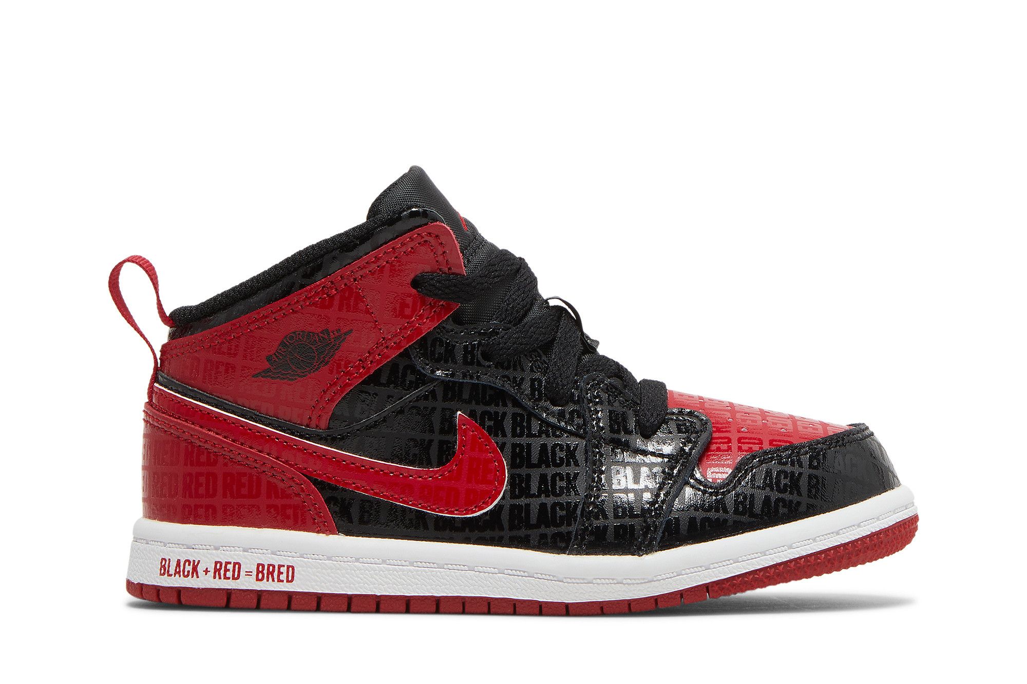 Buy Air Jordan 1 Mid SS TD Black Red Bred DM9649 001 GOAT