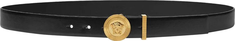 Versace Thin Medusa Biggie Belt Black