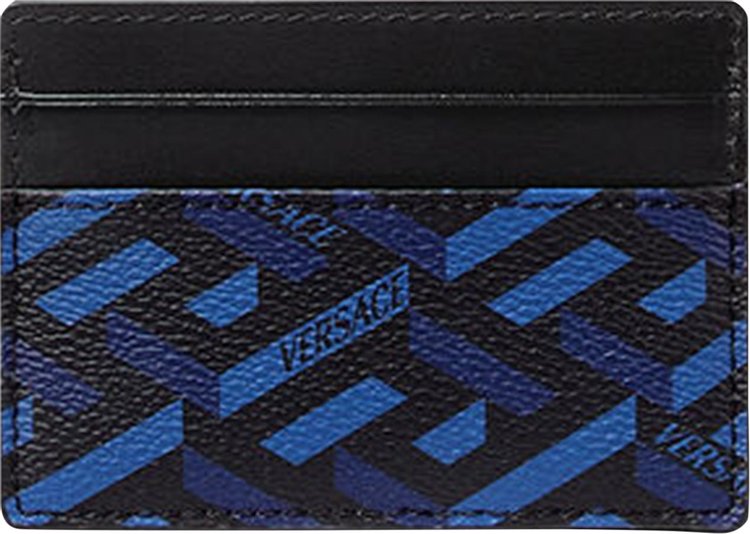 Shop VERSACE La Greca Signature Card Holder ( DPN2467