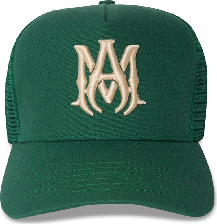 Buy Amiri Trucker Hat 'Green/Alabaster' - SS22MAH001 363 GREE | GOAT
