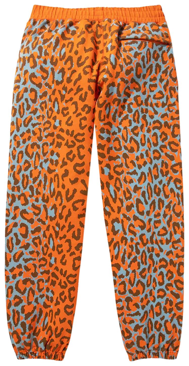 Awake NY Military Logo Embroidered Sweatpant Printed Leopard