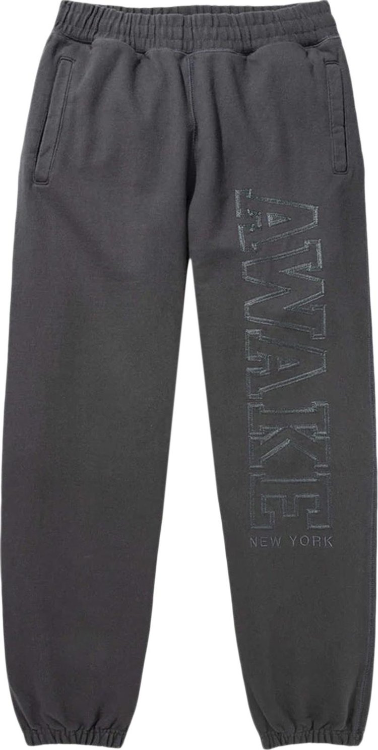 Awake NY Military Logo Embroidered Sweatpant 'Charcoal'
