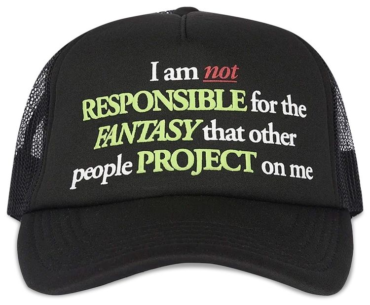 Pleasures Responsible Trucker Hat Black