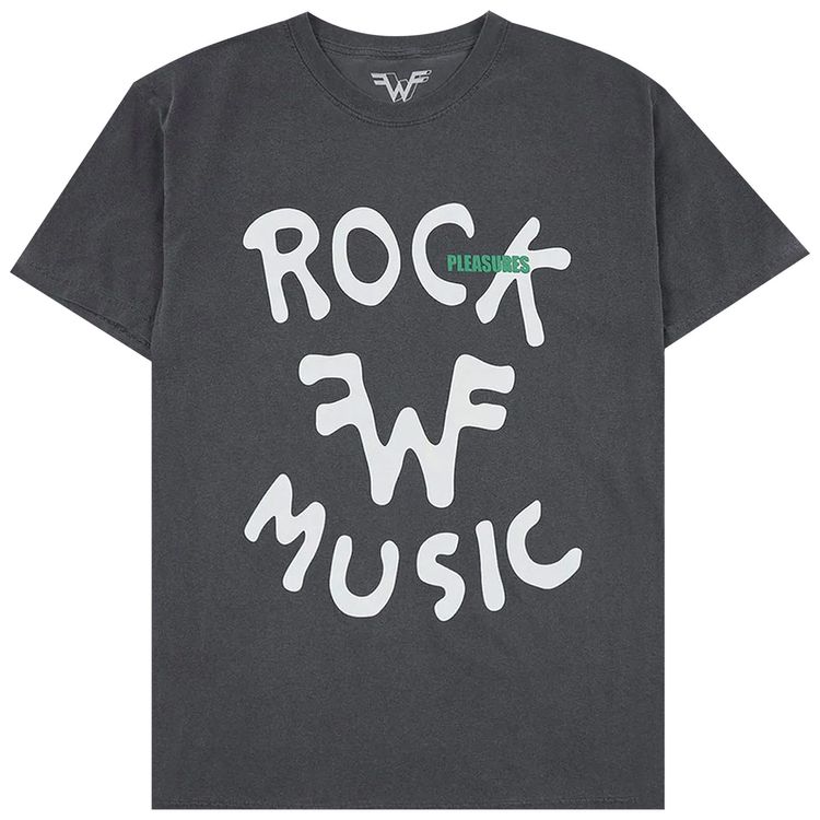 Pleasures Rock Washed T Shirt Black