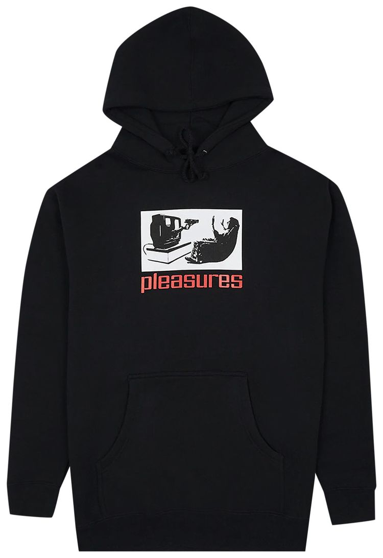 Pleasures TV Hoodie Black