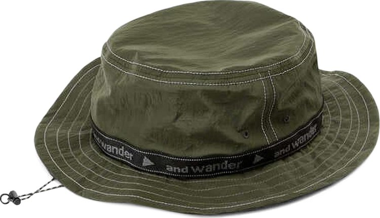 And Wander JQ Tape Hat 'Khaki'