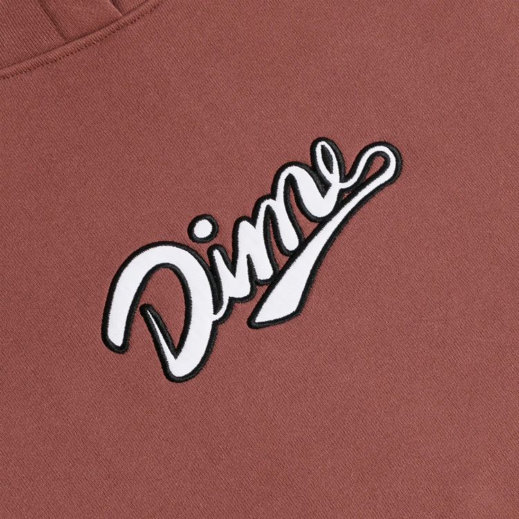 Dime Team Hoodie Washed Maroon