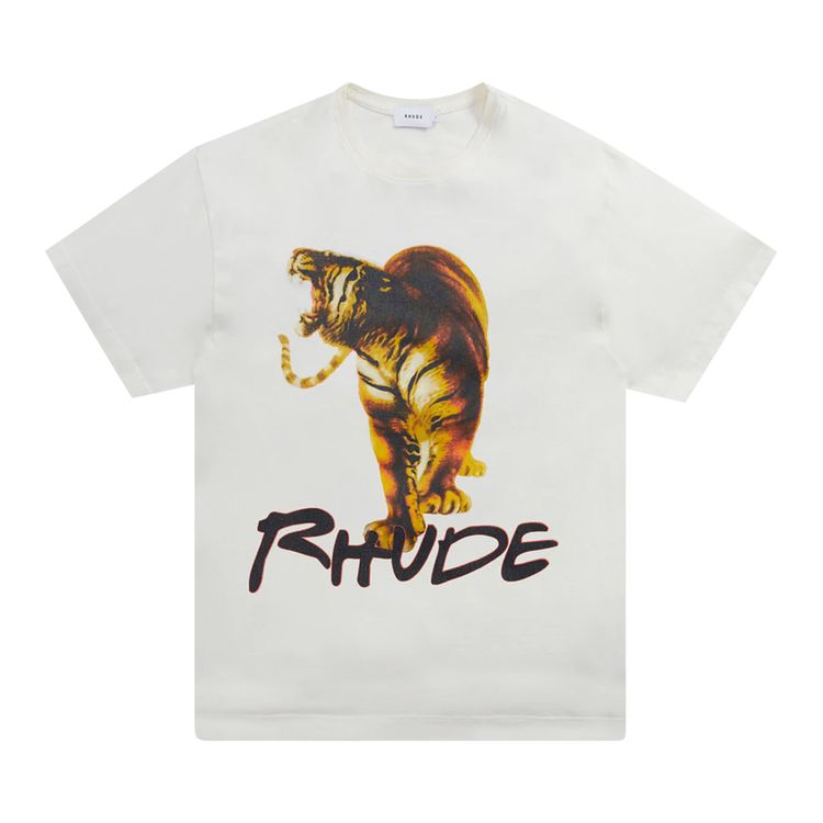 Rhude Tiger Tee Vintage White