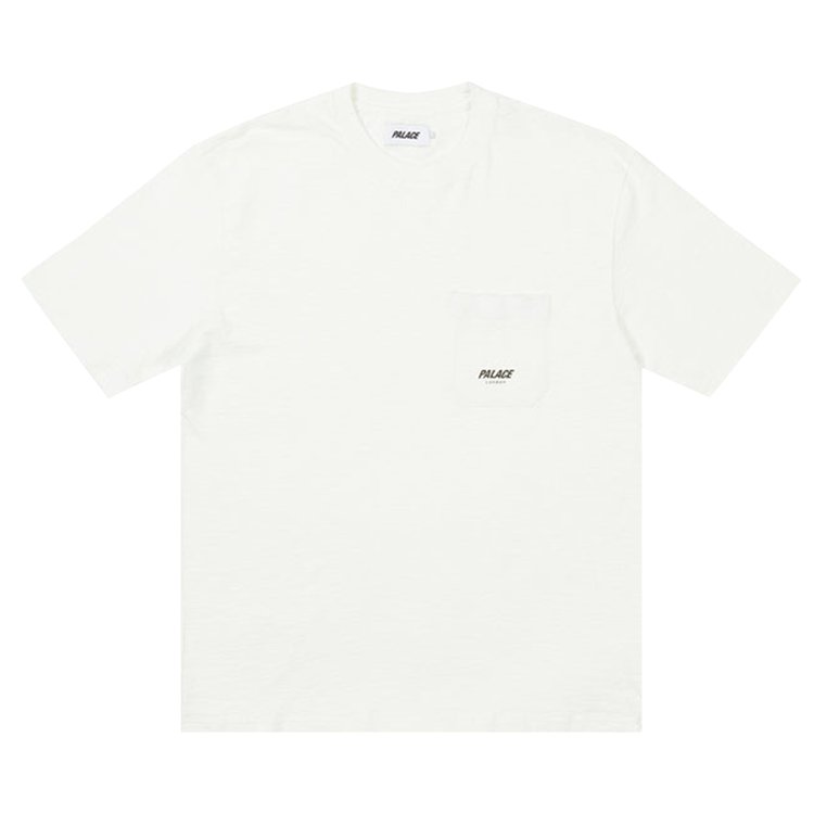 Buy Palace Slub Pocket Zig Zag T-Shirt 'White' - P22ES188 | GOAT UK