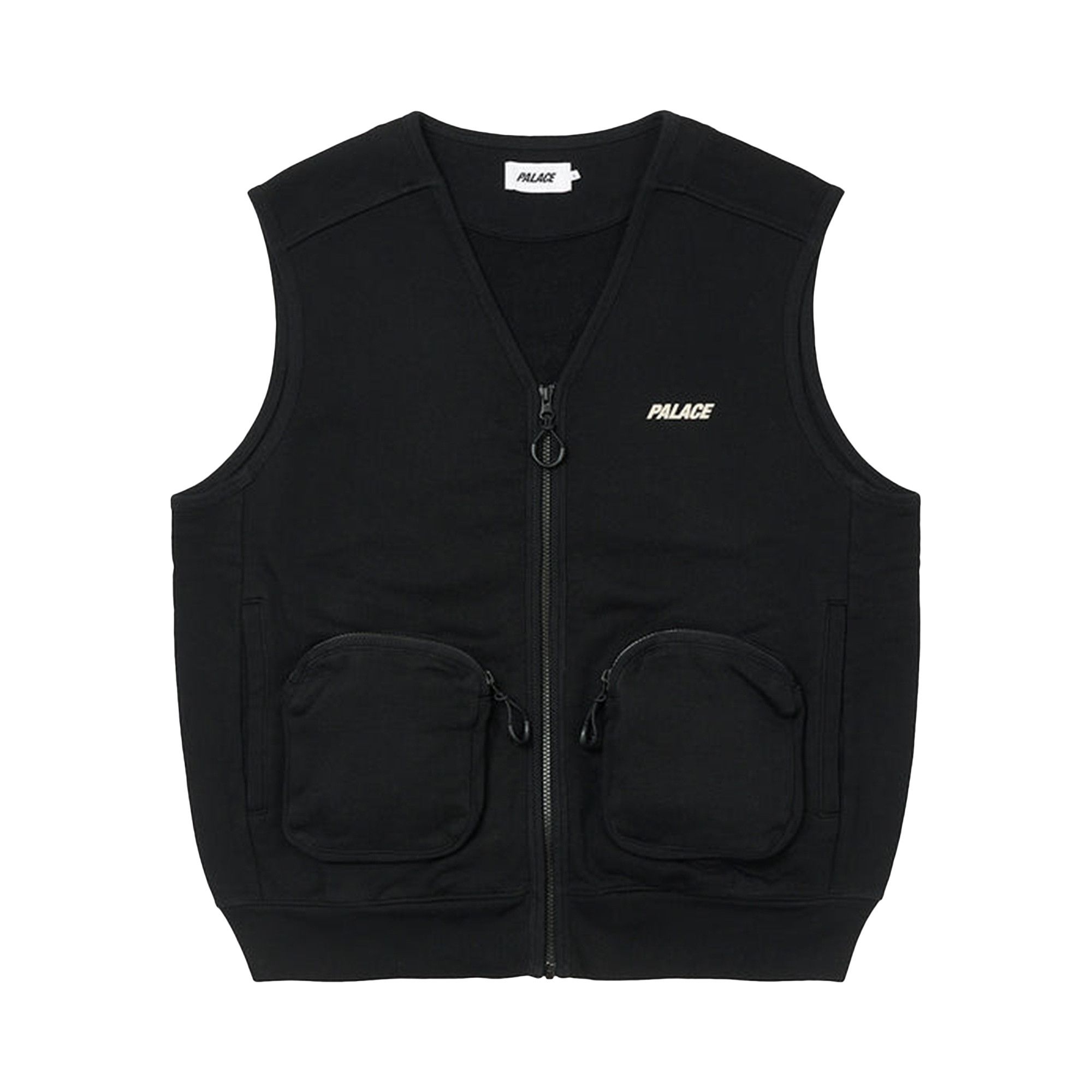 Buy Palace London Sweat Gilet 'Black' - P22CS209 | GOAT IT