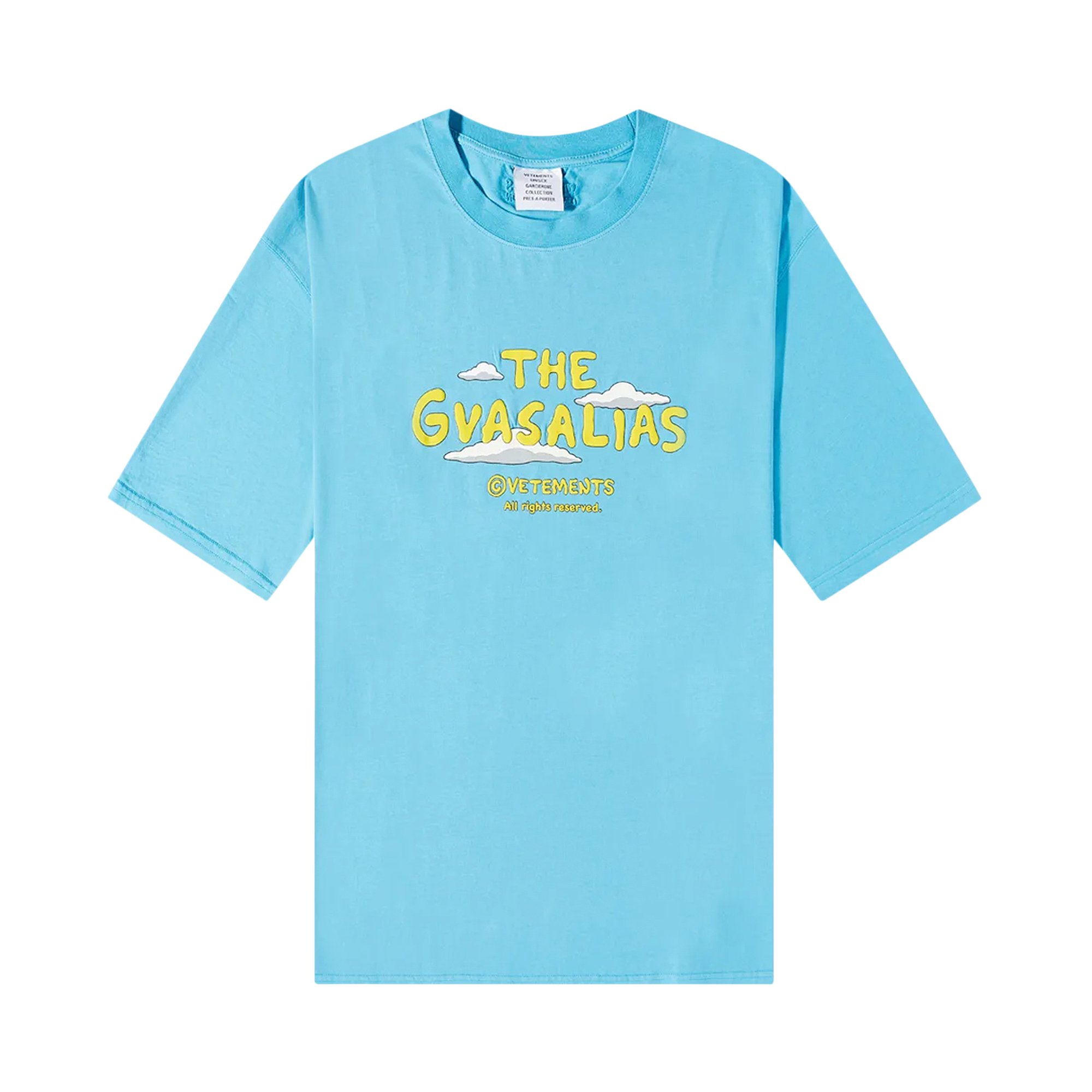 Buy Vetements The Gvasalias Cartoon Logo T-Shirt 'Sky Blue' - UA53TR260S  SKY | GOAT