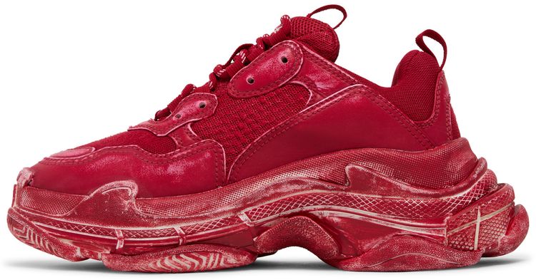 Balenciaga Wmns Triple S Sneaker Dark Red