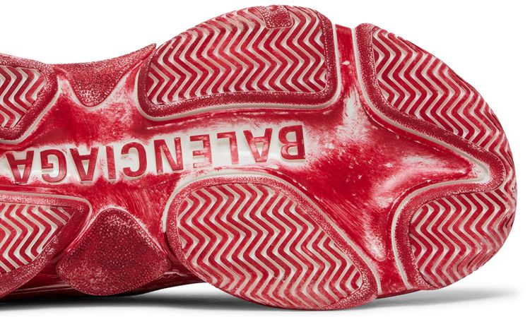 Balenciaga Wmns Triple S Sneaker Dark Red