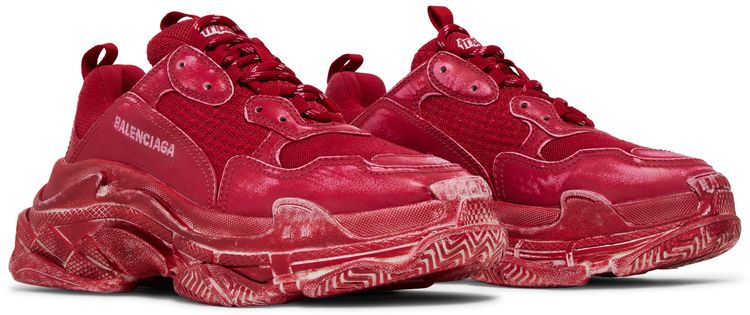 Balenciaga Wmns Triple S Sneaker Dark Red