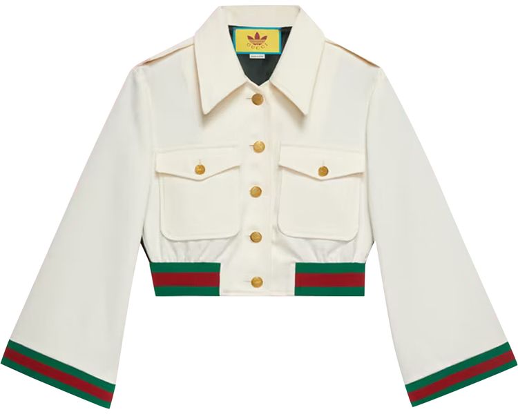 Gucci x adidas Web Jacket WhiteGreenRed