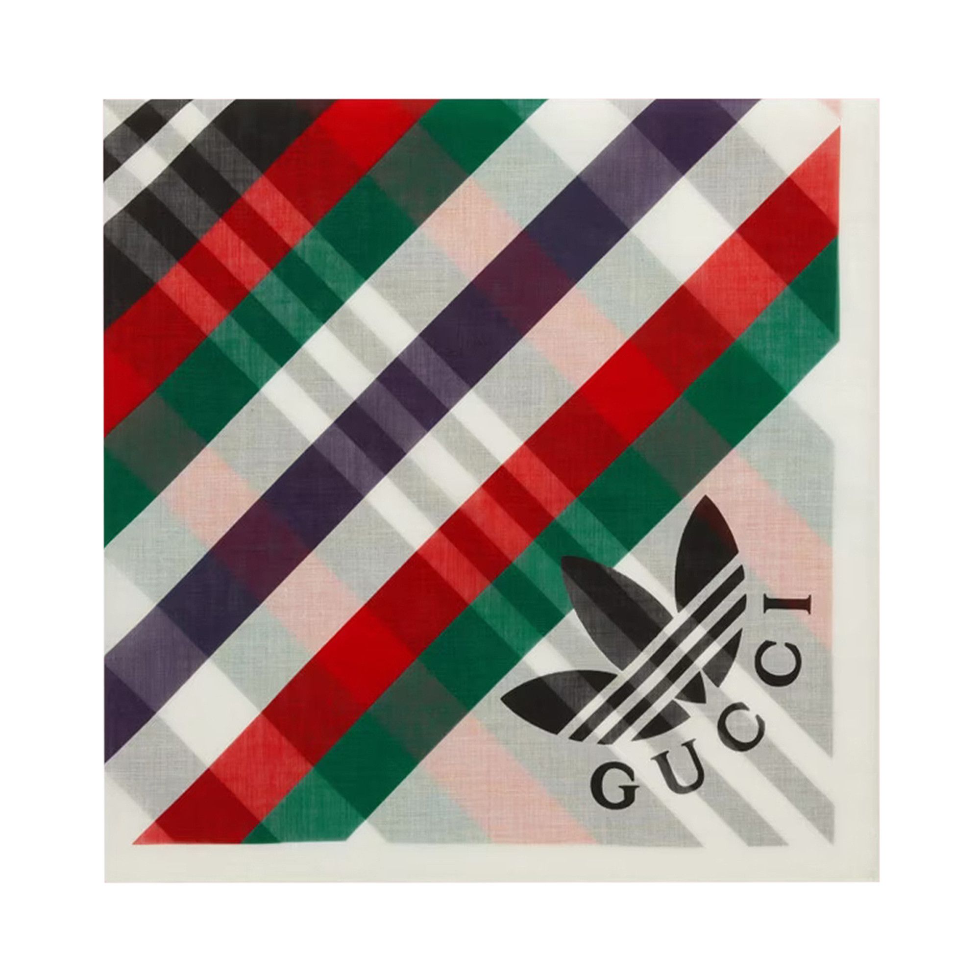 Buy adidas x Gucci Stripe Print Cotton Scarf 'Ivory/Red' - 692592