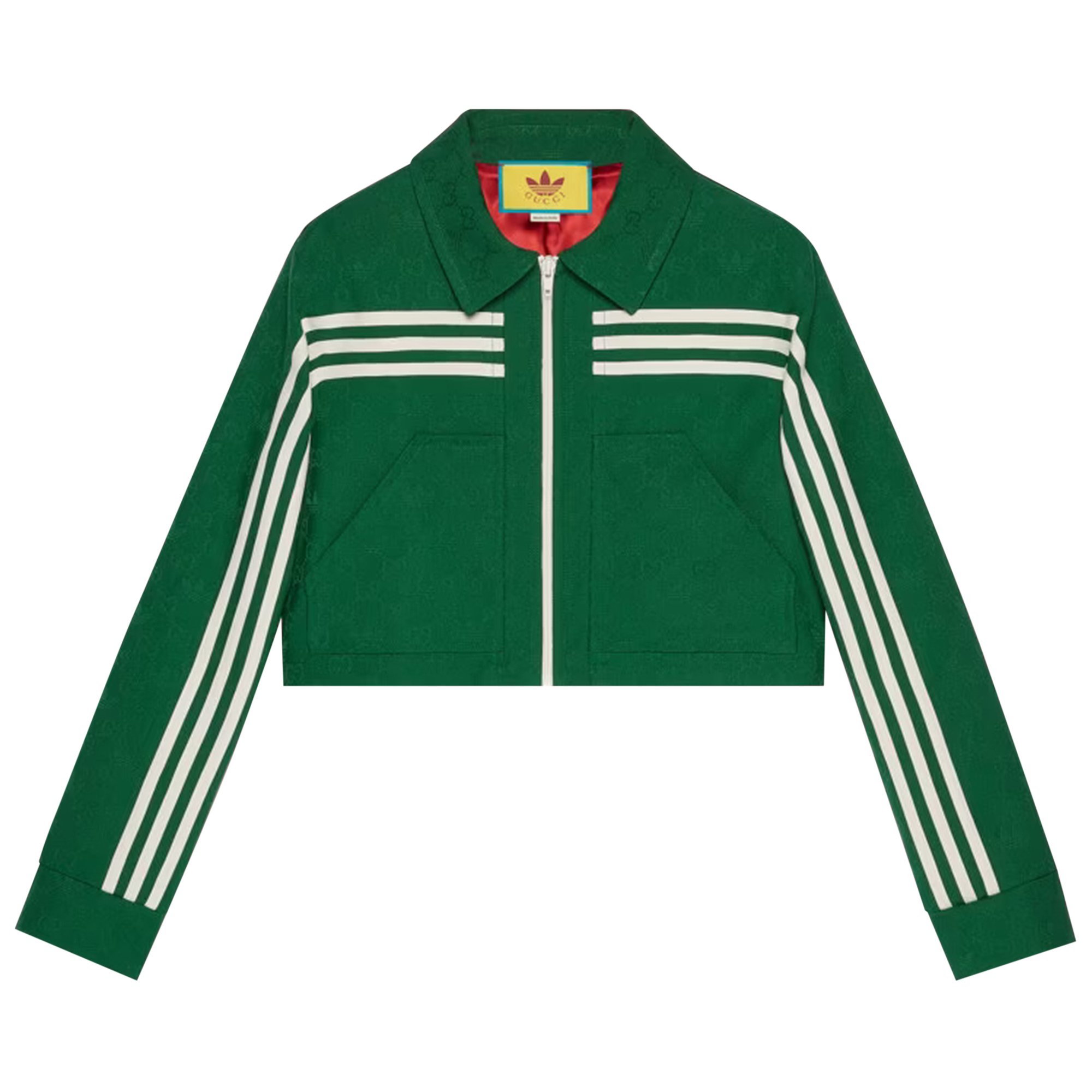 Buy Gucci x adidas Jacquard Jacket 'Green' - 702986 ZAI22 3229 | GOAT