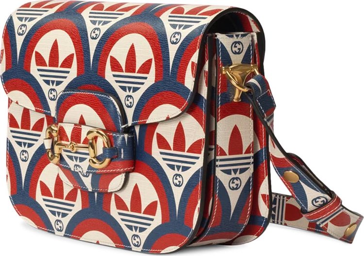 adidas x Gucci Horsebit 1955 Shoulder Bag BlueRed