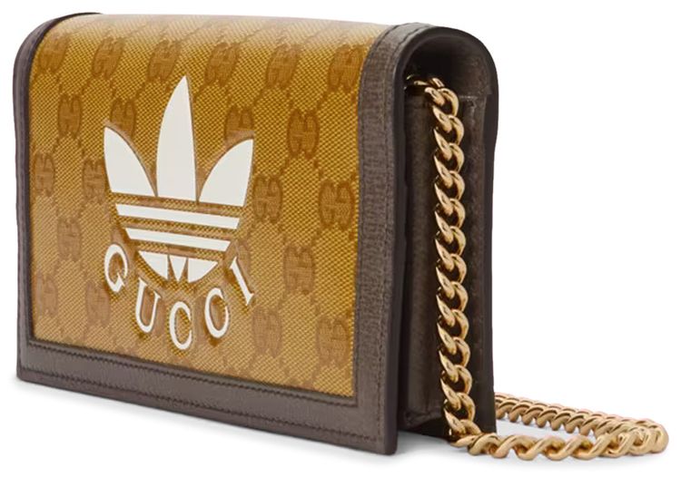 adidas x Gucci Wallet With Chain BeigeBrown