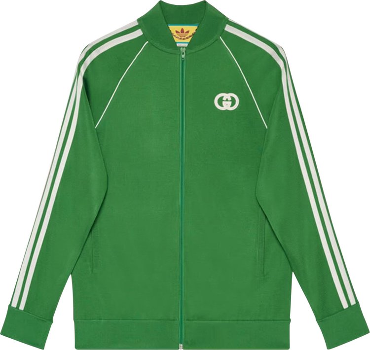 Gucci x adidas Viscose Zip Jacket Green Men's - FW22 - US