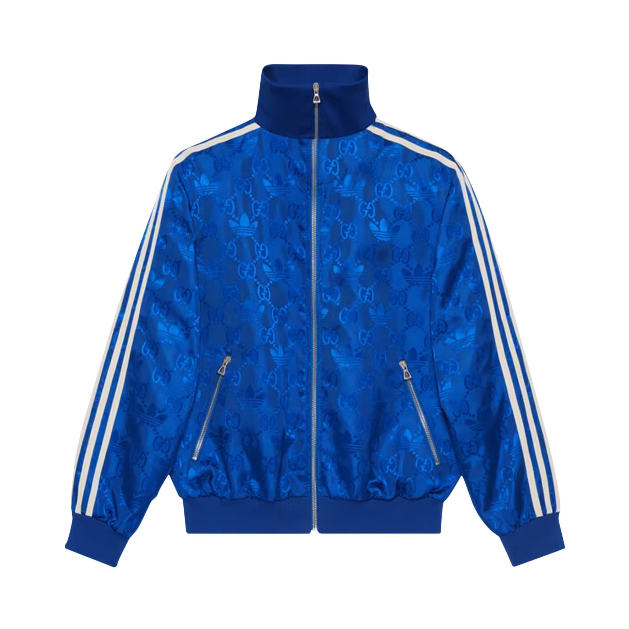 激安ブランド x Gucci Buy adidas Blue 'Cobalt Jacket Jacquard Trefoil GG その他
