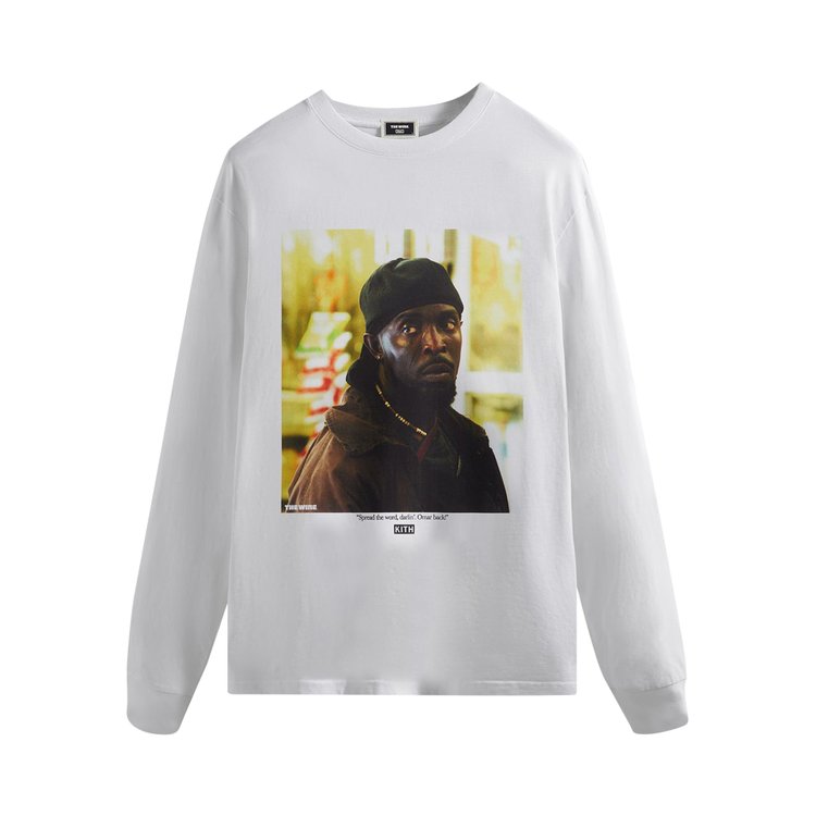 Kith For The Wire Omar Back Long-Sleeve Tee 'White'
